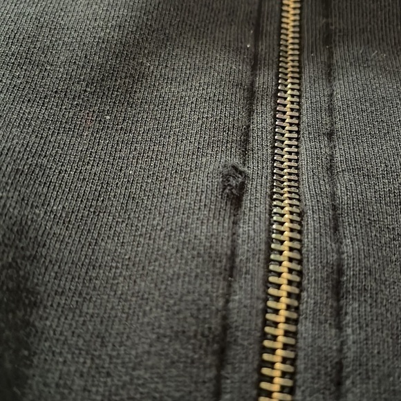 Coyote Ugly black zip front hoodie long sleeves extra large 100% cotton - Picture 9 of 9